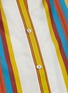  - MINKI - Bow cuff stripe silk shirt