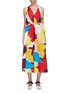 Main View - Click To Enlarge - MINKI - Cutout back bow abstract print dress
