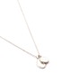 Detail View - Click To Enlarge - NUMBERING - Double disc charm pendant necklace