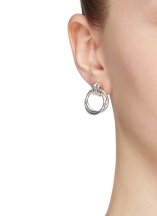 Figure View - Click To Enlarge - NUMBERING - Knot small hoop earrings