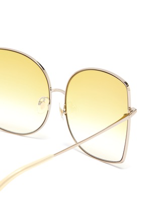 Detail View - Click To Enlarge - MATTHEW WILLIAMSON - Metal oversized D-frame sunglasses