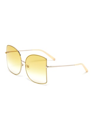 Main View - Click To Enlarge - MATTHEW WILLIAMSON - Metal oversized D-frame sunglasses