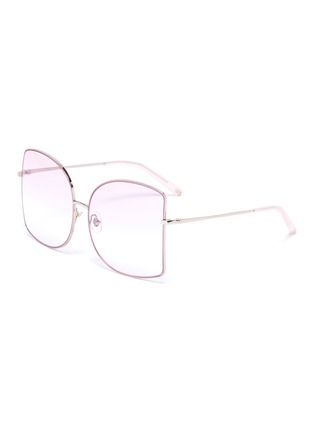 Main View - Click To Enlarge - MATTHEW WILLIAMSON - Metal oversized D frame sunglasses