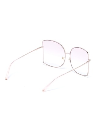 Figure View - Click To Enlarge - MATTHEW WILLIAMSON - Metal oversized D frame sunglasses