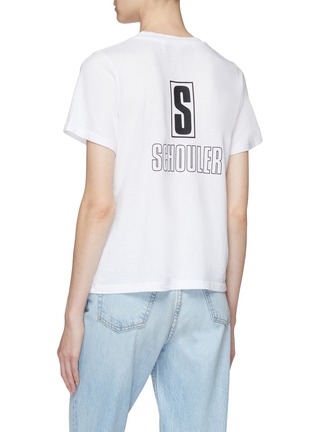 Back View - Click To Enlarge - PROENZA SCHOULER - PSWL 'P' logo print baby T-shirt