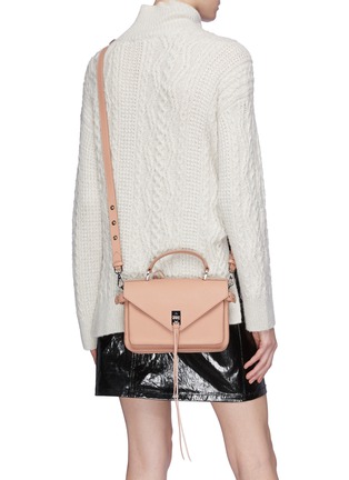 Front View - Click To Enlarge - REBECCA MINKOFF - 'Darren' mini leather messenger bag