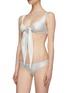 Figure View - Click To Enlarge - LISA MARIE FERNANDEZ - 'Marie-Louise' wraparound tie back crepe bikini set