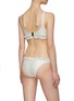Back View - Click To Enlarge - LISA MARIE FERNANDEZ - 'Colby' button front ruffle trim seersucker bikini set