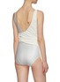 Back View - Click To Enlarge - LISA MARIE FERNANDEZ - 'Dree Louise' colourblock crepe wrap one-piece swimsuit