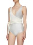 Figure View - Click To Enlarge - LISA MARIE FERNANDEZ - 'Dree Louise' colourblock crepe wrap one-piece swimsuit