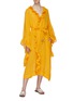 Figure View - Click To Enlarge - LISA MARIE FERNANDEZ - 'Anita' belted ruffle bell sleeve robe