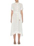 Main View - Click To Enlarge - LISA MARIE FERNANDEZ - Bead belted linen blend shirt dress