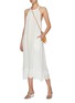 Figure View - Click To Enlarge - LISA MARIE FERNANDEZ - 'Ojai' fringe hem linen blend sleeveless dress