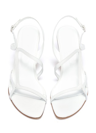Detail View - Click To Enlarge - BY FAR - 'Brigette' strappy leather slingback sandals