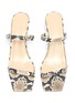 Detail View - Click To Enlarge - BY FAR - 'Thalia' snake embossed leather sandals