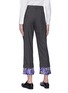 Back View - Click To Enlarge - SNOW XUE GAO - 'Clarkson' silk graphic print cuff wool suiting pants