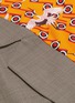  - SNOW XUE GAO - Asymmetric silk graphic print panel wool sleeveless top