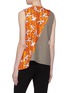 Back View - Click To Enlarge - SNOW XUE GAO - Asymmetric silk graphic print panel wool sleeveless top