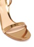 Detail View - Click To Enlarge - GIANVITO ROSSI - Strass ankle strap mirror leather sandals