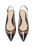 Detail View - Click To Enlarge - GIANVITO ROSSI - Leopard print PVC slingback flats