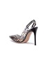  - GIANVITO ROSSI - 'Kylie' leopard print PVC slingback pumps