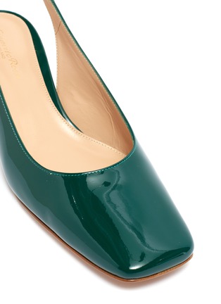 Detail View - Click To Enlarge - GIANVITO ROSSI - 'Tish' patent leather slingback pumps