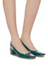 Figure View - Click To Enlarge - GIANVITO ROSSI - 'Tish' patent leather slingback pumps