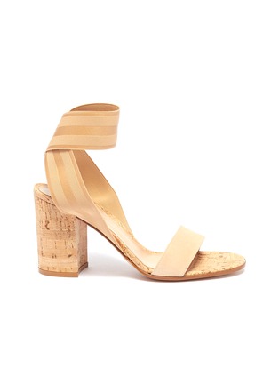 Main View - Click To Enlarge - GIANVITO ROSSI - Cross ankle strap suede sandals