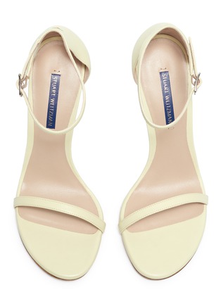 Detail View - Click To Enlarge - STUART WEITZMAN - 'Nudistsong' ankle strap leather sandals