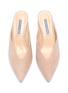 Detail View - Click To Enlarge - STUART WEITZMAN - 'Lulah' suede choked-up mules