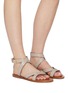 Figure View - Click To Enlarge - STUART WEITZMAN - 'Tenley' strappy leather sandals