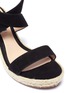 Detail View - Click To Enlarge - STUART WEITZMAN - 'Lexia' cross strap suede espadrille wedge sandals