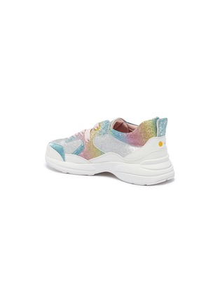 Detail View - Click To Enlarge - WINK - 'Bagel' chunky outsole colourblock panelled kids sneakers