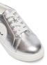 Detail View - Click To Enlarge - WINK - 'Ice Cream' logo patch metallic kids sneakers
