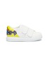 Main View - Click To Enlarge - WINK - 'Popcorn' mix appliqué kids leather sneakers