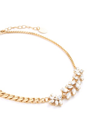 Detail View - Click To Enlarge - ANTON HEUNIS - Swarovski crystal floral necklace