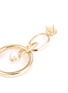 Detail View - Click To Enlarge - ANTON HEUNIS - Swarovski pearl hoop link drop earrings