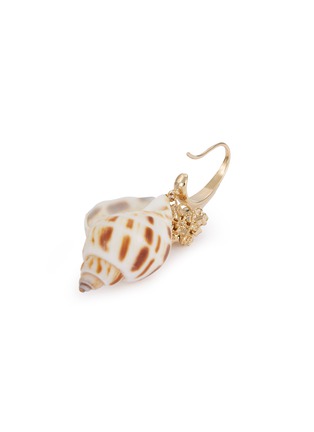 Detail View - Click To Enlarge - ANTON HEUNIS - Swarovski crystal seashell drop earrings