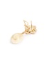 Detail View - Click To Enlarge - ANTON HEUNIS - Swarovski crystal stud seashell drop earrings