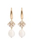 Main View - Click To Enlarge - ANTON HEUNIS - Swarovski crystal baroque pearl drop earrings