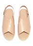 Detail View - Click To Enlarge - VINCE - 'Jesson' cross strap leather slingback platform espadrille sandals