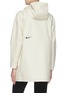 Back View - Click To Enlarge - NIKE - Drawstring waist linen-cotton hooded jacket
