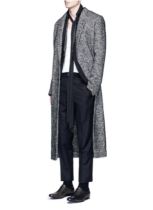 Figure View - Click To Enlarge - HAIDER ACKERMANN - Sequined lapel fleece wool soft blazer