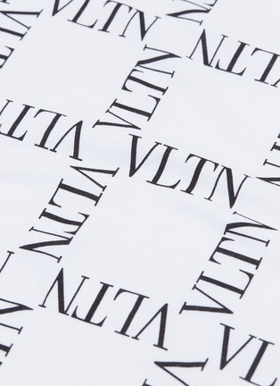  - VALENTINO GARAVANI - 'VLTN Grid' print oversized T-shirt