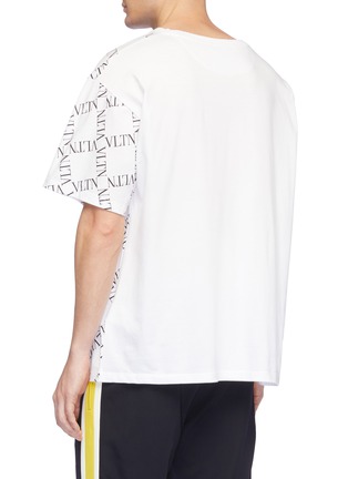 Back View - Click To Enlarge - VALENTINO GARAVANI - 'VLTN Grid' print oversized T-shirt