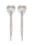 Main View - Click To Enlarge - VENNA - Glass crystal star heart fringe drop earrings