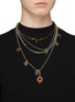 Figure View - Click To Enlarge - VENNA - Pendant charm multi chain tiered necklace