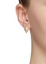Front View - Click To Enlarge - VENNA - Glass crystal detachable drop earrings