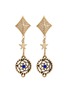 Main View - Click To Enlarge - VENNA - Glass crystal detachable drop earrings