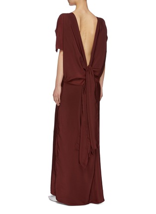 Back View - Click To Enlarge - THE R COLLECTIVE - 'Calabash' convertible crepe maxi dress